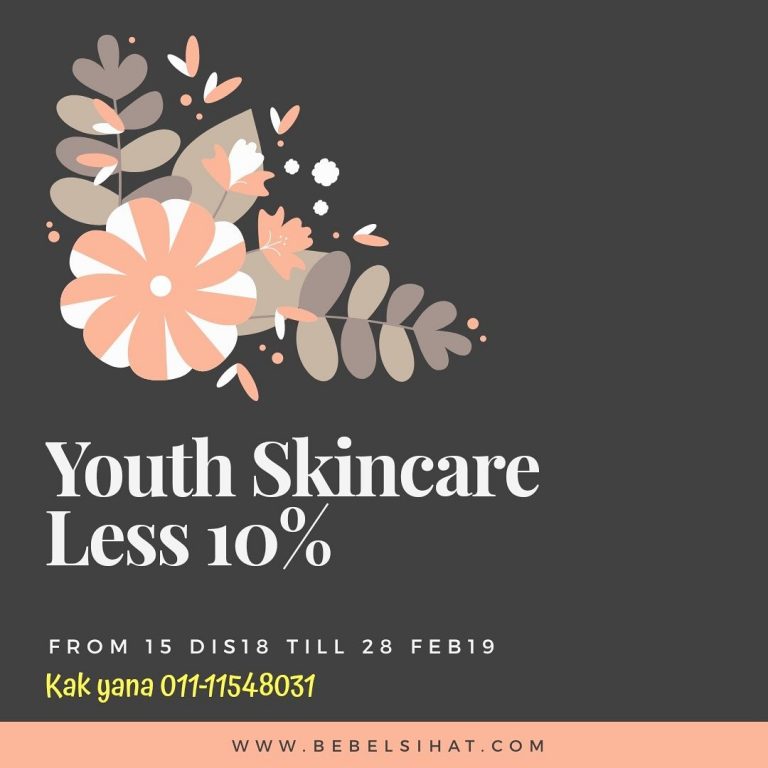 Youth Skincare – Promosi Discount 10% Dengan Keahlian Percuma