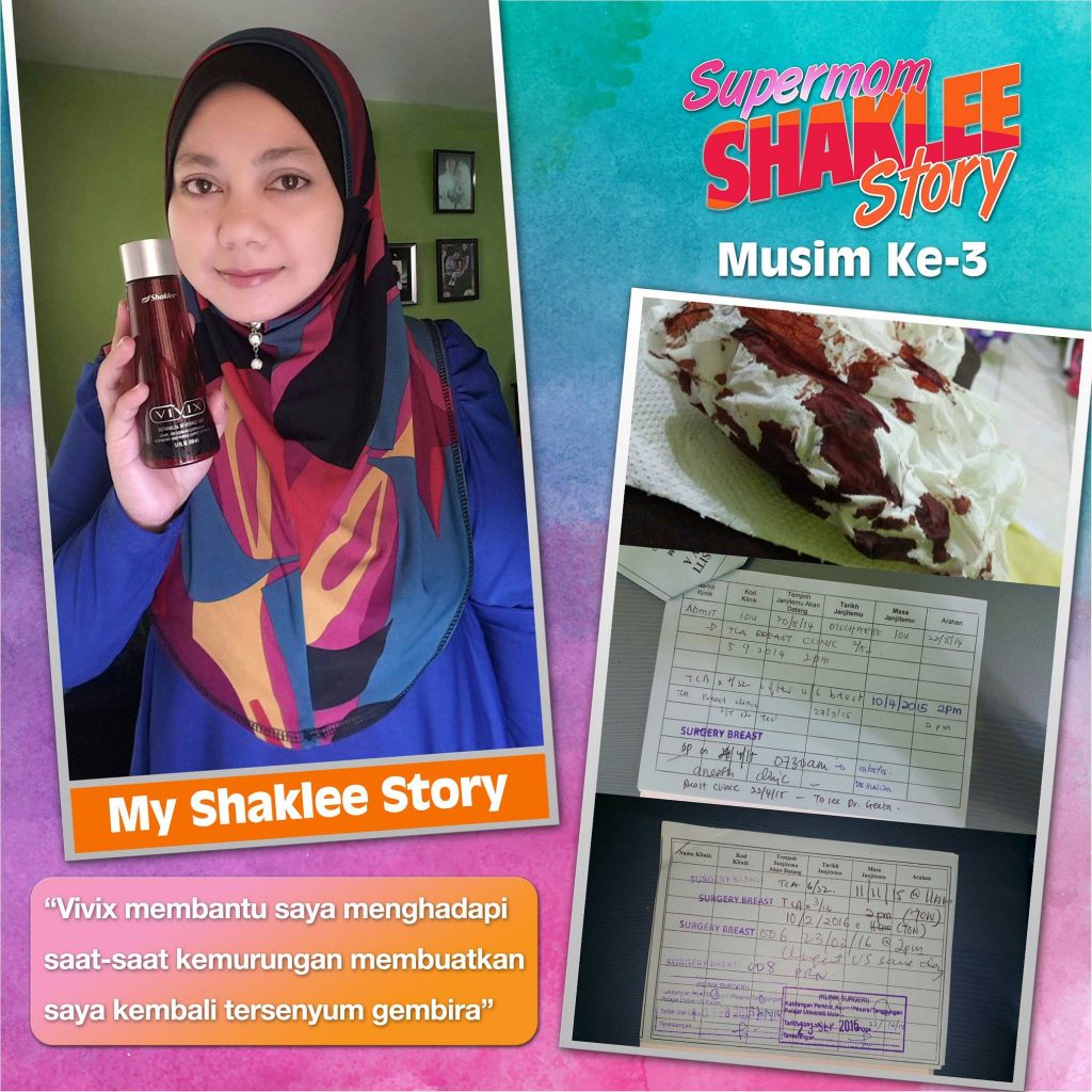 Ketumbuhan Payudara : Hilang Selepas 3 Minggu Amalkan VIVIX